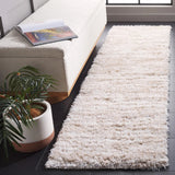 Safavieh Lindsay Shag 2'-2" x 8'-0" Rug in Beige / Ivory