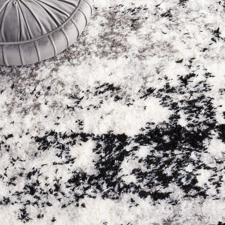 Safavieh Lindsay Shag Lns556G Grey/Black Ivory Rug - Safavieh - lns556g - 4