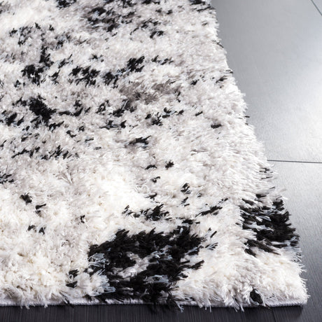 Safavieh Lindsay Shag Lns556G Grey/Black Ivory Rug - Safavieh - lns556g - 4