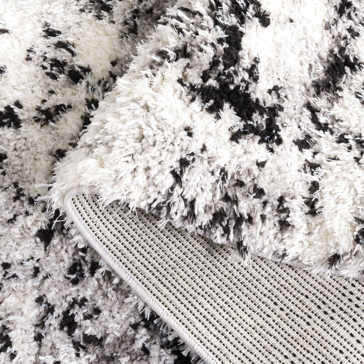 Safavieh Lindsay Shag Lns556G Grey/Black Ivory Rug - Safavieh - lns556g - 4