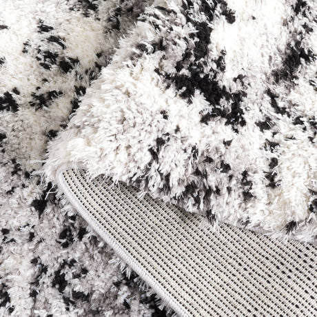 Safavieh Lindsay Shag Lns556G Grey/Black Ivory Rug - Safavieh - lns556g - 4