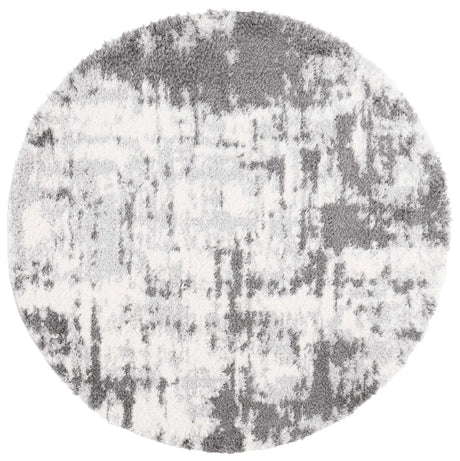 Safavieh Lindsay Shag 6'-7" x 6'-7" Rug in Dark Grey / Grey
