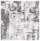 Safavieh Lindsay Shag 6'-7" x 6'-7" Rug in Dark Grey / Grey