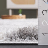 Safavieh Lindsay Shag 4'-0" x 6'-0" Rug in Dark Grey / Grey
