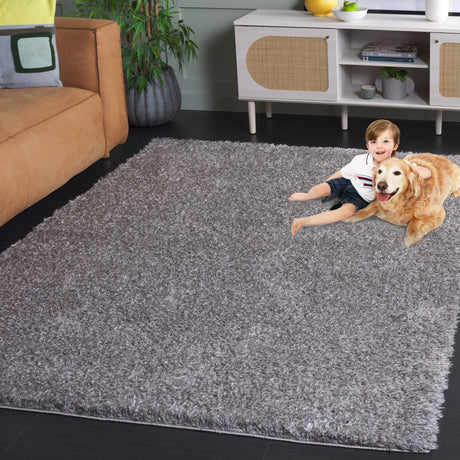 Safavieh Lindsay Shag Lns560G Dark Grey Rug - Safavieh - lns560g - 7r