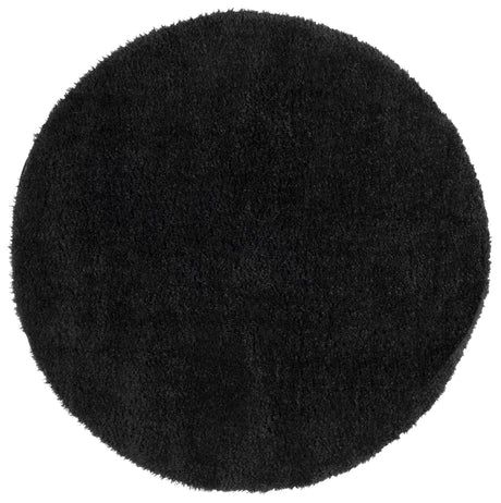 Safavieh Lindsay Shag 6'-7" x 6'-7" Rug in Black