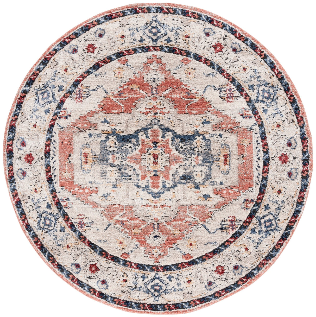 Safavieh Luna Lun102A Ivory/Rust Rug - Safavieh - lun102a - 7r