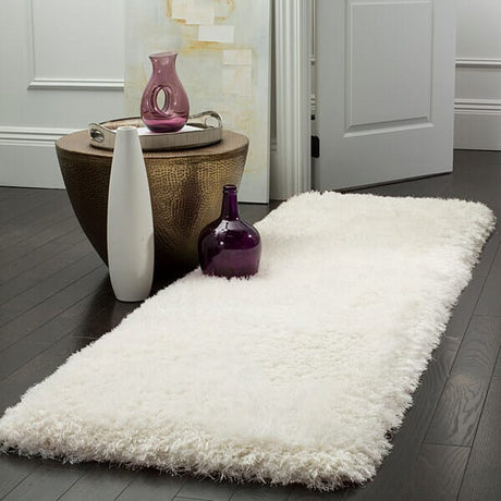 Safavieh Luxe Shag Sgx160A Ivory Rugs - Safavieh - sgx160a - 6sq