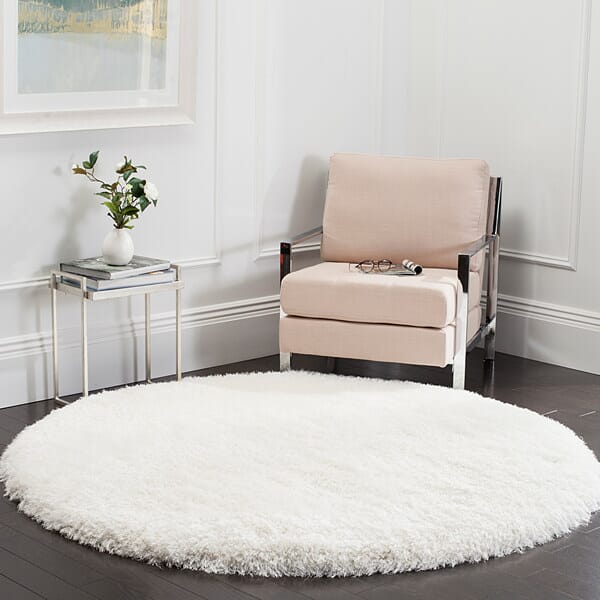 Safavieh Luxe Shag Sgx160A Ivory Rugs - Safavieh - sgx160a - 6sq