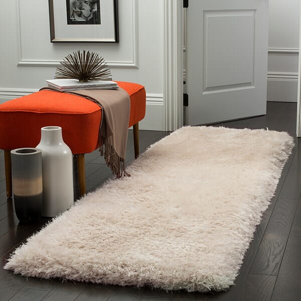 Safavieh Luxe Shag Sgx160B Bone Rugs - Safavieh - sgx160b - 6r