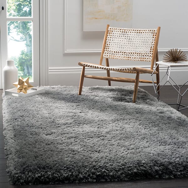 Safavieh Luxe Shag Sgx160C Grey Rugs - Safavieh - sgx160c - 2