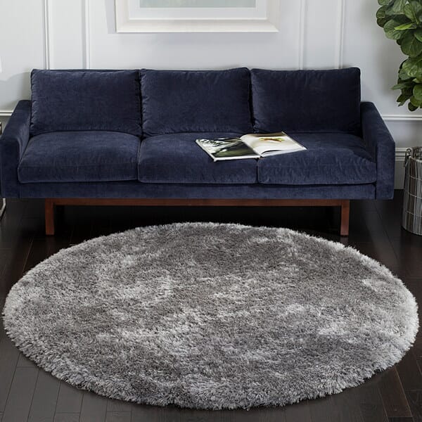 Safavieh Luxe Shag Sgx160C Grey Rugs - Safavieh - sgx160c - 6sq