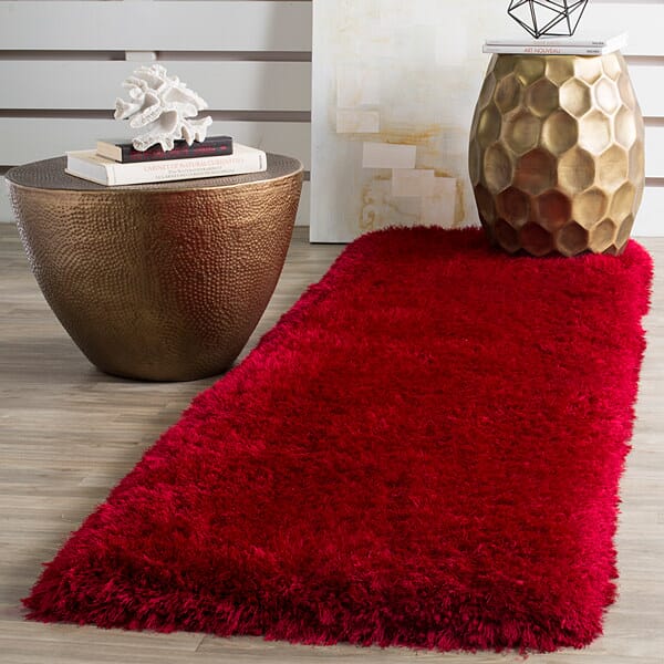 Safavieh Luxe Shag Sgx160E Red Rugs - Safavieh - sgx160e - 28