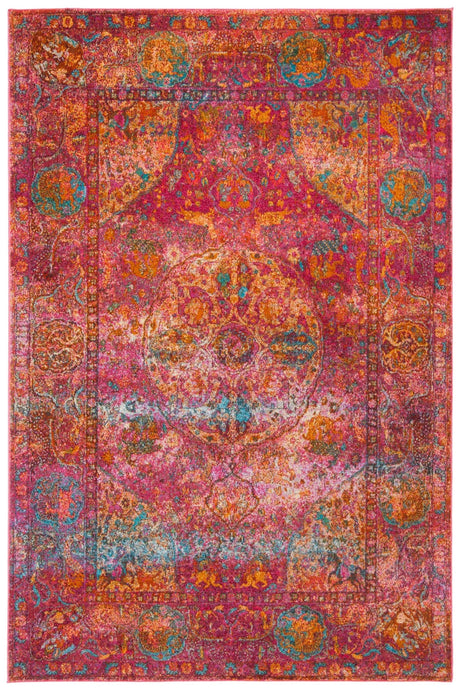 Safavieh Luxor Lux318R Fuchsia/Gold Rug - Safavieh - lux318r - 3