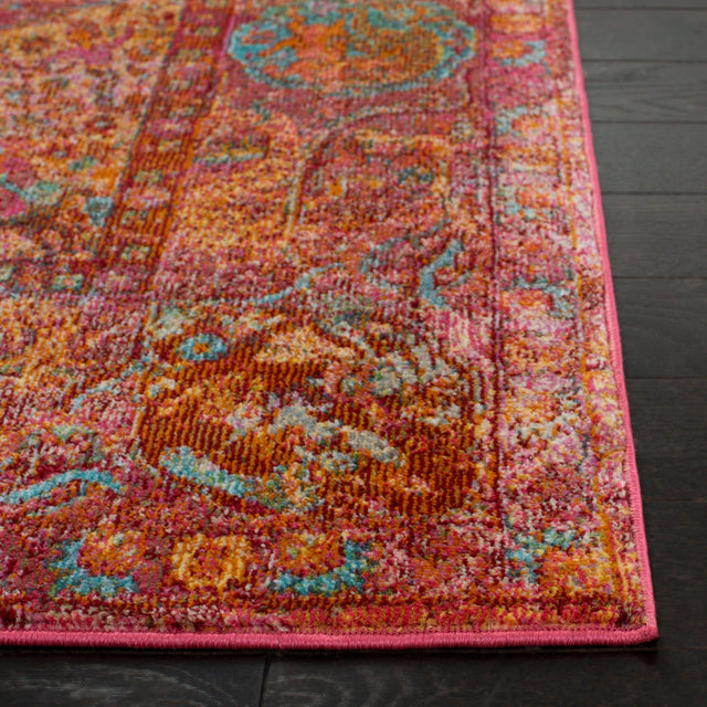 Safavieh Luxor Lux318R Fuchsia/Gold Rug - Safavieh - lux318r - 5r