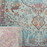 Safavieh Luxor Lux330K Turquoise/Aqua Rug - Safavieh - lux330k - 7sq