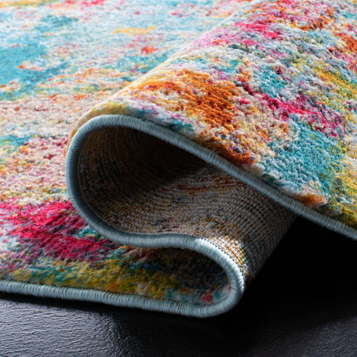 Safavieh Luxor Lux332J Aqua/Fuchsia Rug - Safavieh - lux332j - 7r