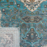 Safavieh Luxor Lux342K Turquoise/Beige Rug - Safavieh - lux342k - 7r