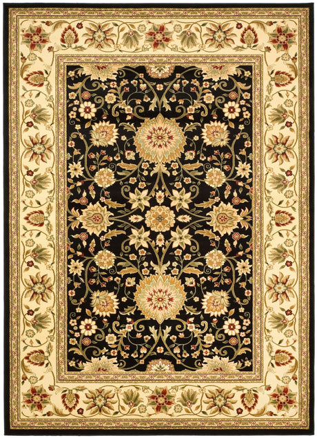 Safavieh Lyndhurst Lnh212A Black/Ivory Rug - Safavieh - lnh212a - 3r