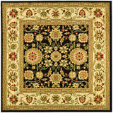Safavieh Lyndhurst Lnh212A Black/Ivory Rug - lnh212a-3sq