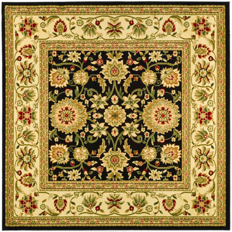 Safavieh Lyndhurst Lnh212A Black/Ivory Rug - lnh212a-3sq