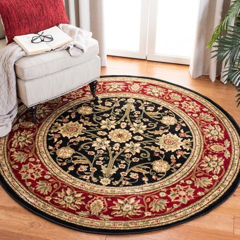 Safavieh Lyndhurst Lnh212G Black/Red Rug - Safavieh - lnh212g - 3r