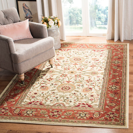 Safavieh Lyndhurst Lnh212R Ivory/Rust Rug - Safavieh - lnh212r - 3