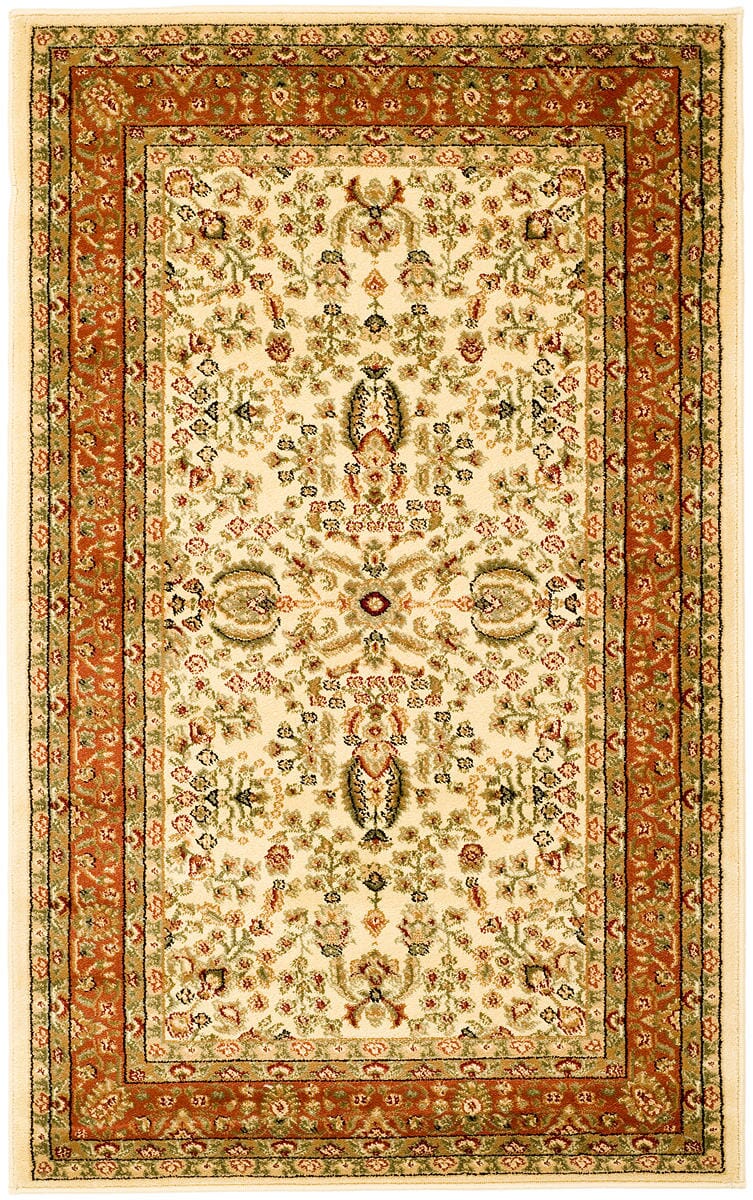 Safavieh Lyndhurst lnh214r Ivory / Rust Rugs - Safavieh - lnh214r - 5r