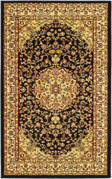 Safavieh Lyndhurst lnh222a Black / Ivory Rugs - Safavieh - lnh222a - 5r