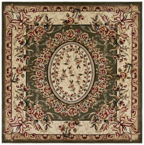 Safavieh Lyndhurst 8'-0" x 8'-0" Rug in Sage / Ivory