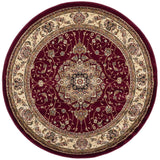 Safavieh Lyndhurst 5'-3" x 5'-3" Rug in Red / Ivory