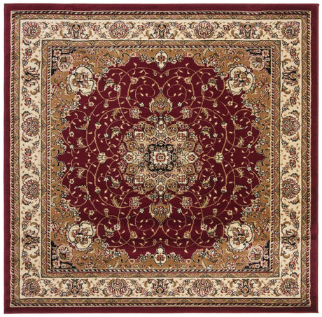Safavieh Lyndhurst 6'-0" x 6'-0" Rug in Red / Ivory