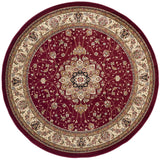 Safavieh Lyndhurst 8'-0" x 8'-0" Rug in Red / Ivory