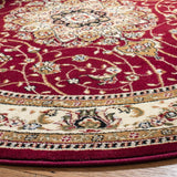 Safavieh Lyndhurst 5'-3" x 5'-3" Rug in Red / Ivory