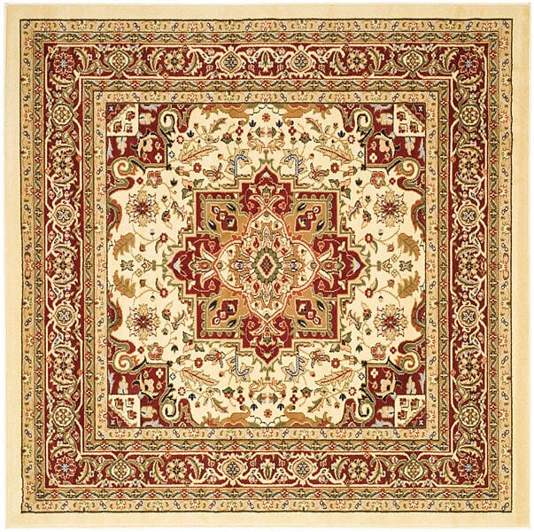 Safavieh Lyndhurst Lnh330A Ivory/Red Rug - Safavieh - lnh330a - 6sq