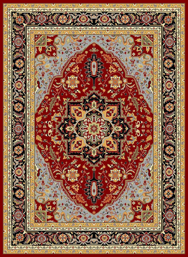 Safavieh Lyndhurst Lnh330B Red/Black Rug - Safavieh - lnh330b - 3r