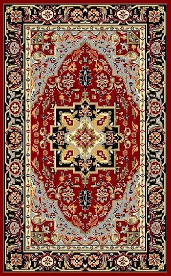 Safavieh Lyndhurst Lnh330B Red/Black Rug - Safavieh - lnh330b - 3r