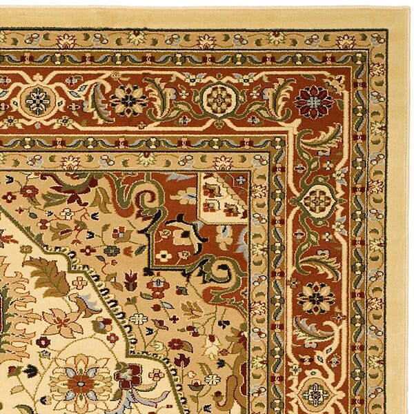 Safavieh Lyndhurst Lnh330R Ivory/Rust Rug - Safavieh - lnh330r - 3