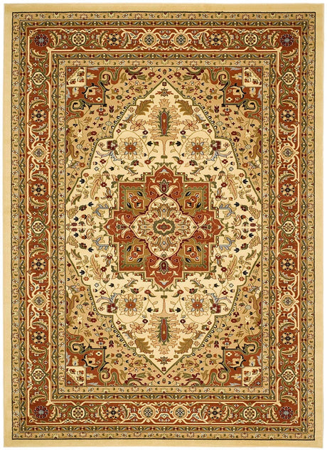 Safavieh Lyndhurst Lnh330R Ivory/Rust Rug - Safavieh - lnh330r - 3