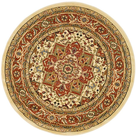 Safavieh Lyndhurst Lnh330R Ivory/Rust Rug - Safavieh - lnh330r - 3r