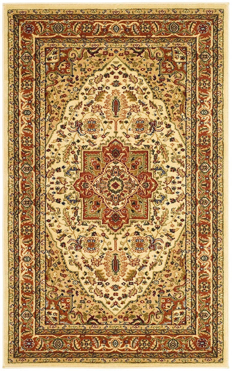 Safavieh Lyndhurst Lnh330R Ivory/Rust Rug - Safavieh - lnh330r - 3r