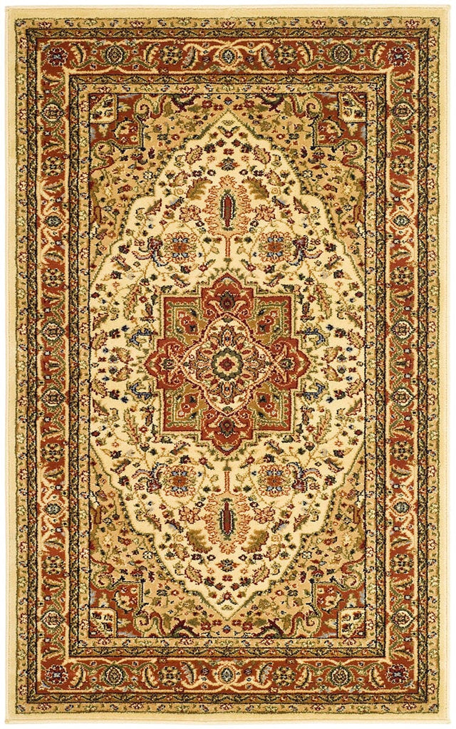 Safavieh Lyndhurst Lnh330R Ivory/Rust Rug - Safavieh - lnh330r - 3r