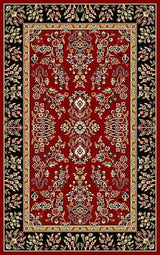 Safavieh Lyndhurst lnh331b Red / Black Rugs - Safavieh - lnh331b - 5r