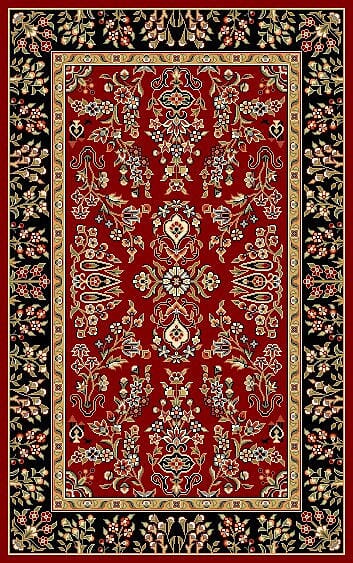 Safavieh Lyndhurst lnh331b Red / Black Rugs - Safavieh - lnh331b - 5r