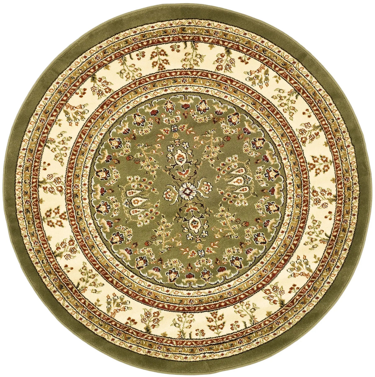 Safavieh Lyndhurst 5'-3" x 5'-3" Rug in Sage / Ivory