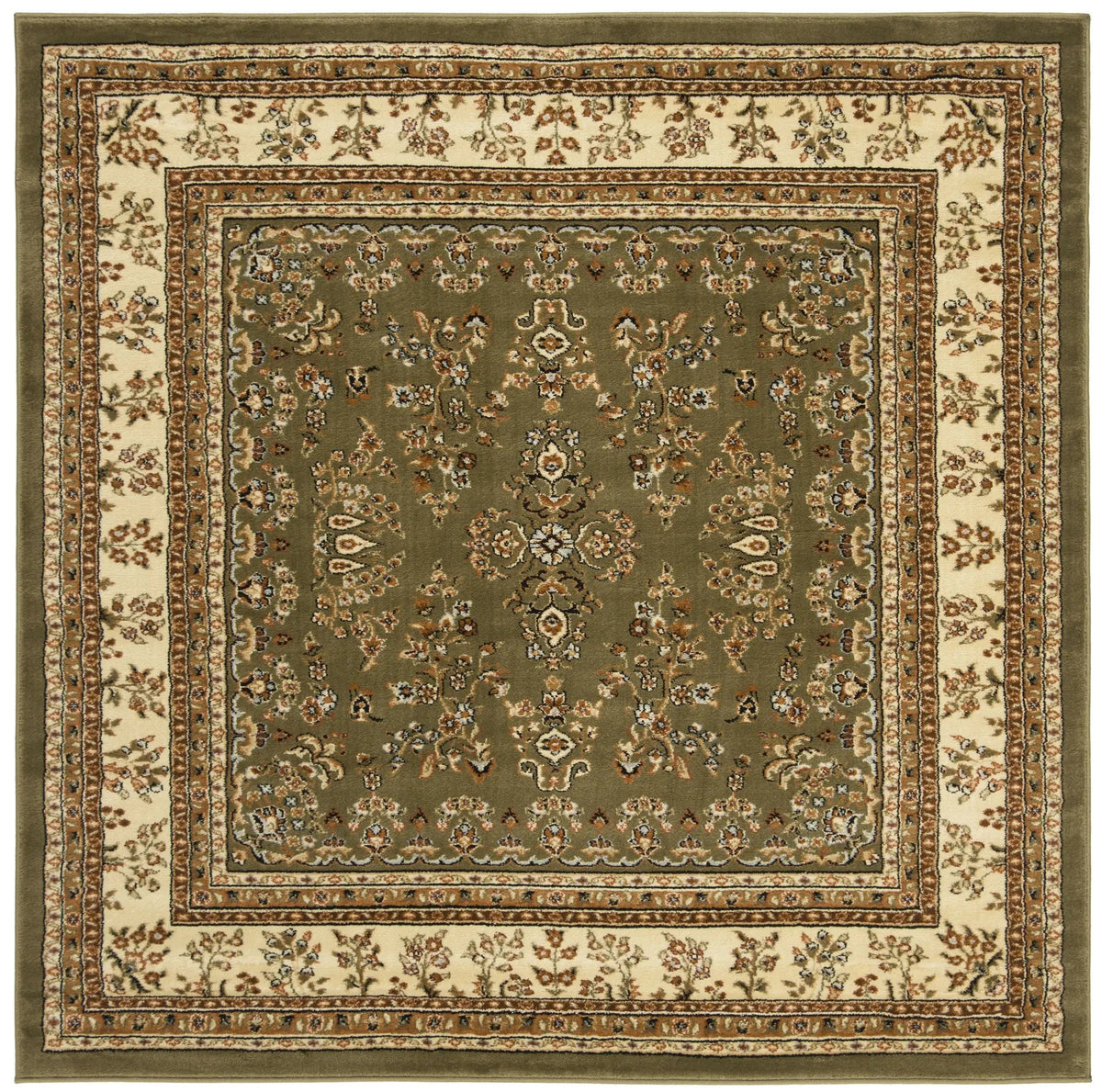 Safavieh Lyndhurst 6'-0" x 6'-0" Rug in Sage / Ivory