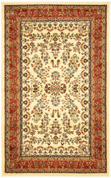 Safavieh Lyndhurst 3'-3" x 5'-3" Rug in Ivory / Rust