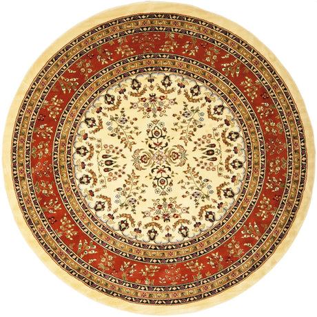 Safavieh Lyndhurst 8'-0" x 8'-0" Rug in Ivory / Rust