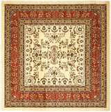 Safavieh Lyndhurst 8'-0" x 8'-0" Rug in Ivory / Rust