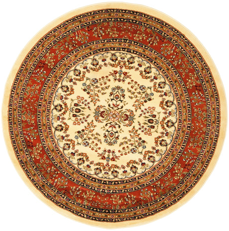 Safavieh Lyndhurst Lnh331R Ivory/Rust Rug - Safavieh - lnh331r - 218